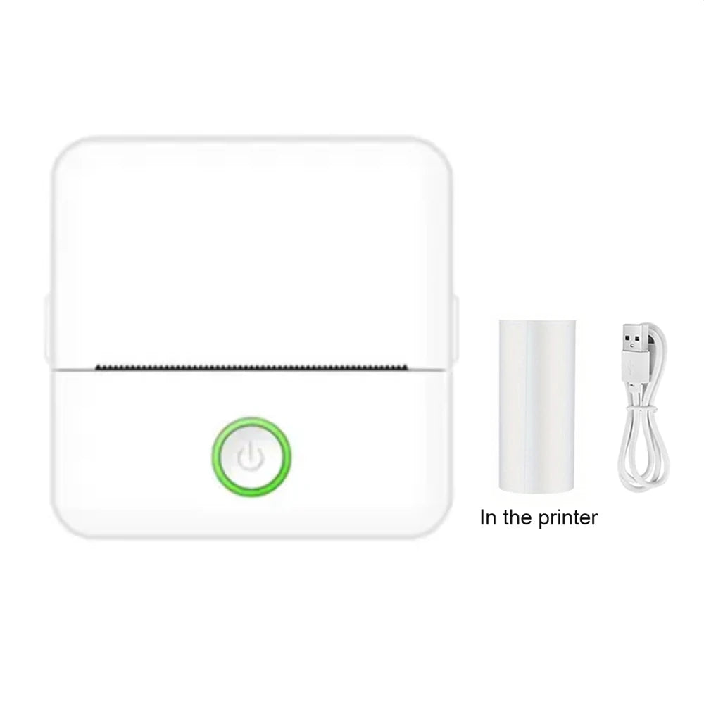 Mini HD Portable Label Thermal Printer Endurance Bluetooth Printer for Student Error Title Note Wrong Pocket Inkless Printing